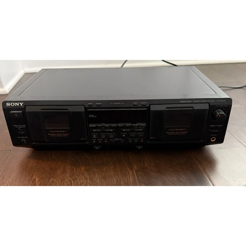 VTG Sony Dual Cassette Deck Model TC-WE635 Serial # 8120476